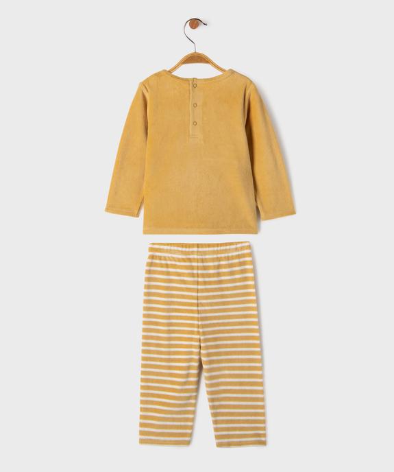 Pyjama en velours 2 pièces à motif renard bébé garçon vue4 - GEMO 4G BEBE - GEMO