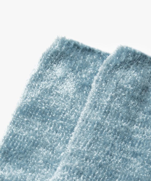 Chaussettes en maille chenille douce et épaisse femme vue2 - GEMO 4G FEMME - GEMO