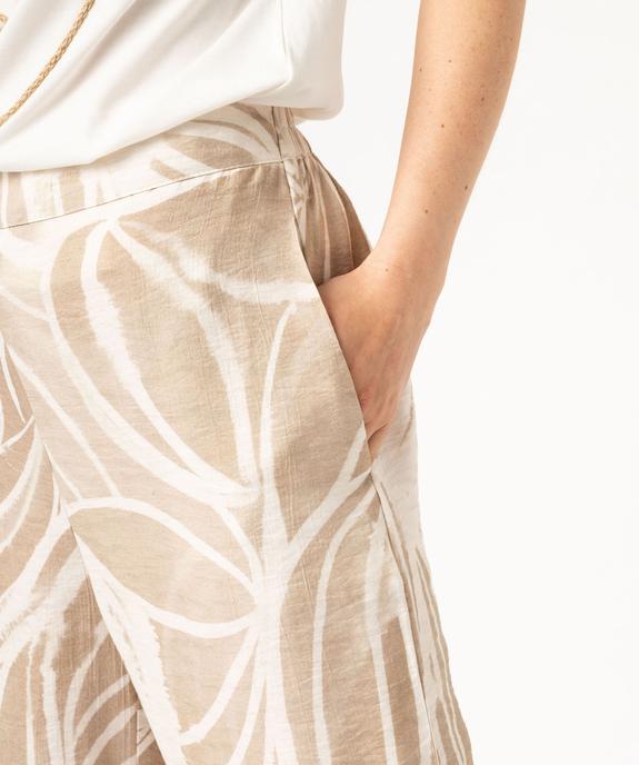 Pantacourt fluide coupe ample imprimé femme vue2 - GEMO(FEMME PAP) - GEMO
