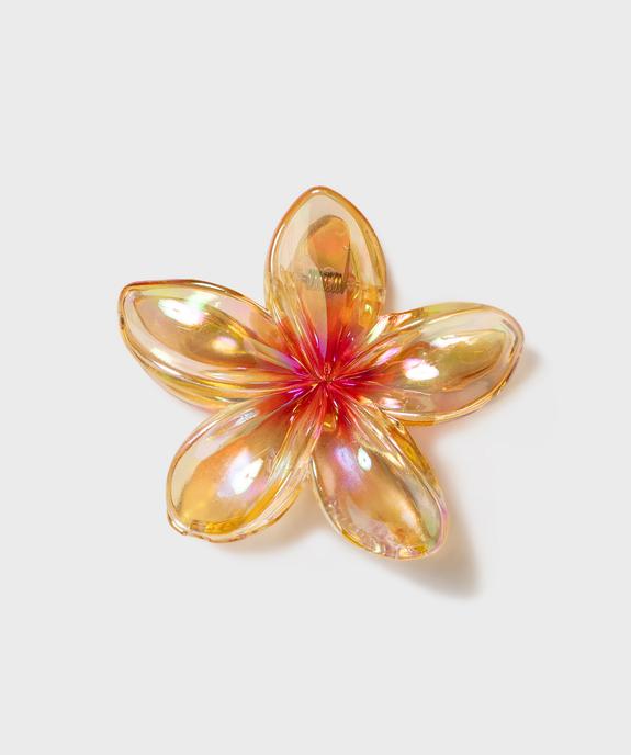 Pince crabe pour les cheveux translucide en forme de fleur femme vue1 - GEMO (ACCESS) - GEMO