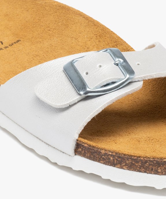 Mules femme unies avec  large bride à boucle ajustable vue6 - VALENTINA BALDANO GEMO FORGOOD - GEMO