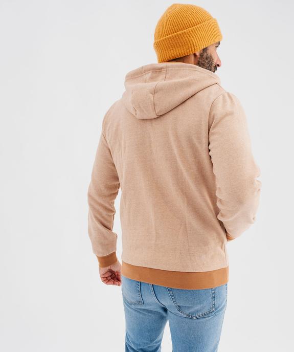 Sweat zippé à capuche homme vue8 - GEMO 4G HOMME - GEMO