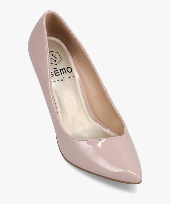 Escarpins femme unis et vernis à bout pointu vue5 - GEMO(URBAIN) - GEMO