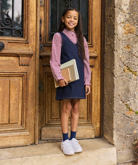Robe chasuble en jean fille - LuluCastagnette vue1 - LULU CASTAGNETTE G4G D - GEMO