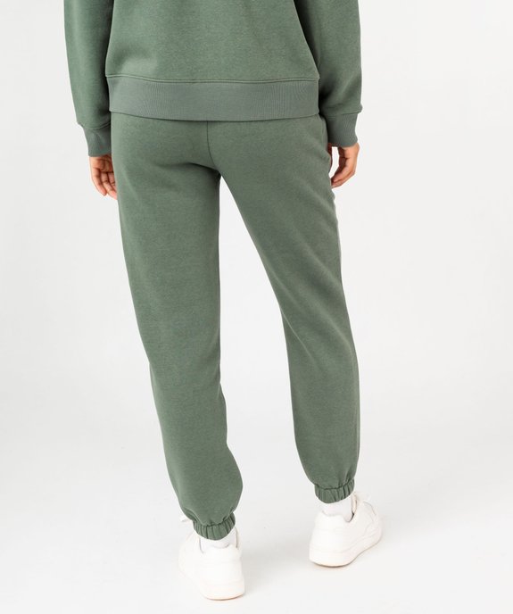 Pantalon de jogging en molleton doux femme vue3 - GEMO(FEMME PAP) - GEMO