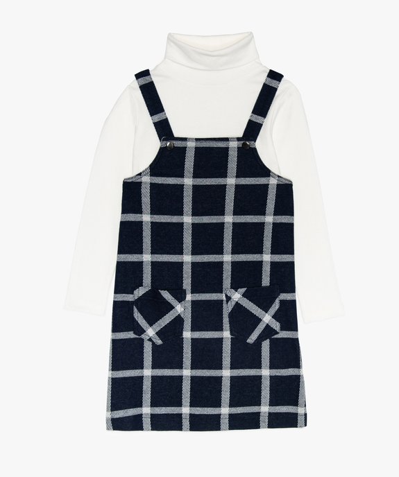 Ensemble fille (2 pièces) robe chasuble et tee-shirt col roulé vue1 - GEMO (ENFANT) - GEMO
