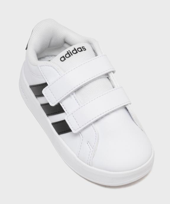 Baskets Grand Court 3.0 à scratch enfant - Adidas vue5 - ADIDAS - GEMO