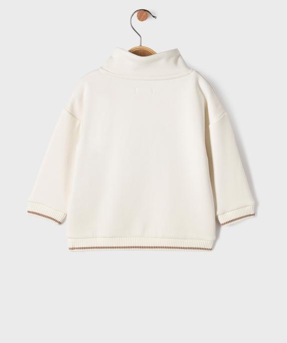 Sweat col châle avec doublure chaude bébé garçon - LuluCastagnette vue4 - LULUCASTAGNETTE - GEMO