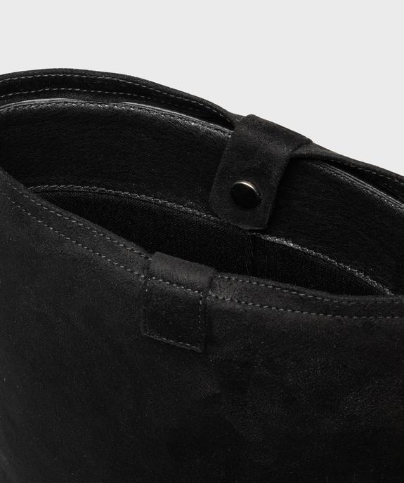 Bottes cavalières 2-en-1 avec guêtres en suédine amovibles femme vue6 - FOLLOW ME - GEMO