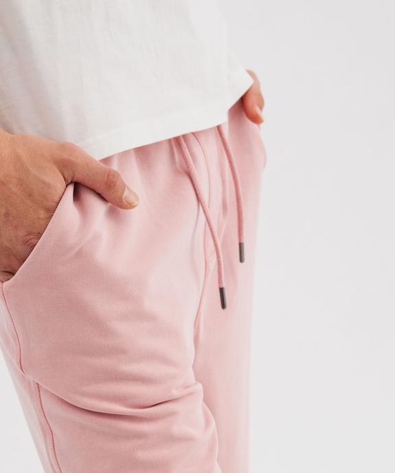 Bermuda en maille délavée au coloris unique homme vue2 - GEMO (HOMME) - GEMO
