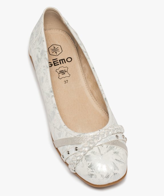 Ballerines femme à talon plat et dessus fantaisie vue5 - GEMO(URBAIN) - GEMO