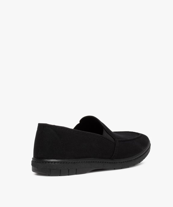Chaussons homme unis en toile vue4 - GEMO(HOMWR HOM) - GEMO