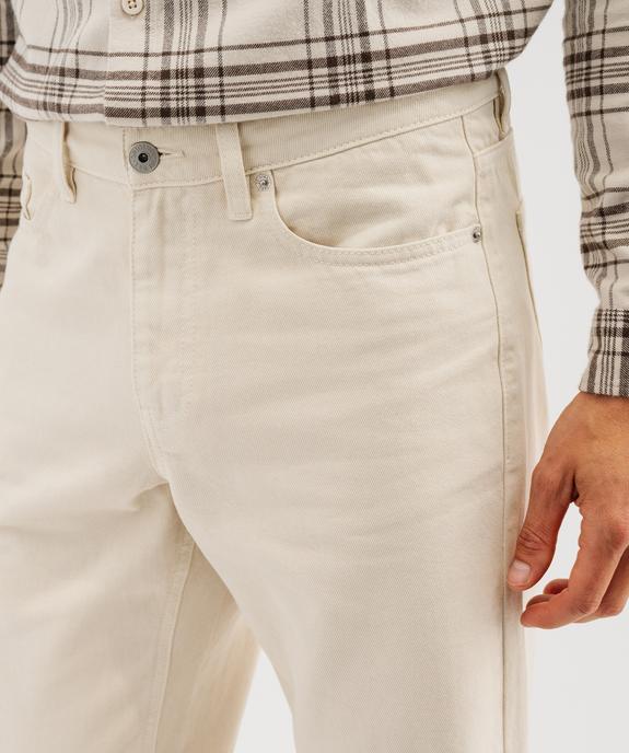 Jean straight 100% coton homme vue2 - GEMO 4G HOMME - GEMO