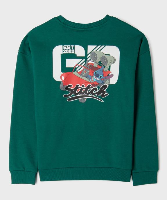 Sweat en molleton imprimé devant et dos garçon - Stitch vue4 - LILO & STITCH - GEMO