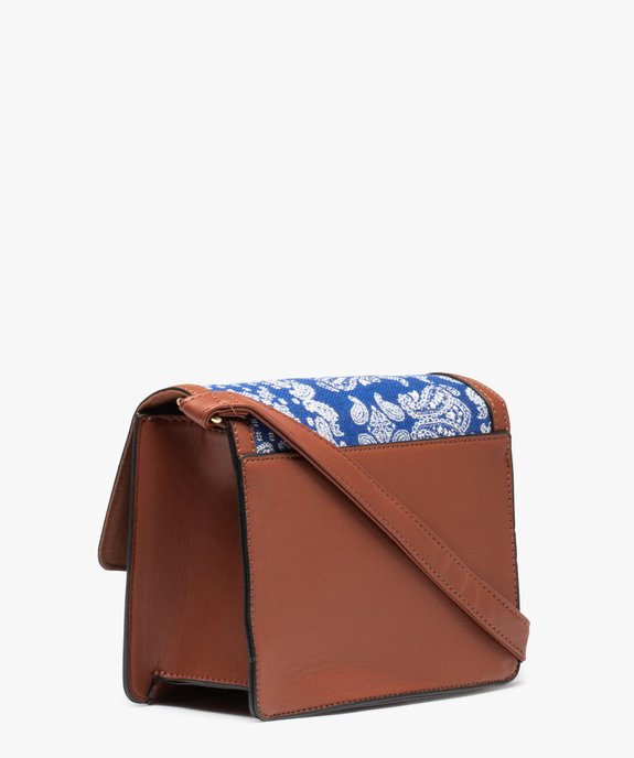 Sac besace compact bimatière format carré vue2 - GEMO (ACCESS) - GEMO