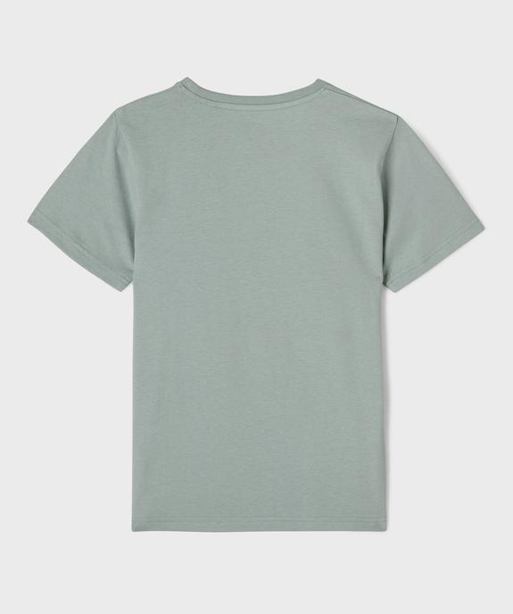 Tee-shirt manches courtes avec motif voiture de course garçon - HotWheels vue3 - HOT WHEELS - GEMO