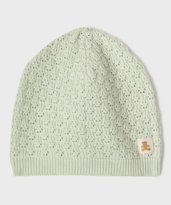 Bonnet de naissance en maille fantaisie - LuluCastagnette vue1 - LULUCASTAGNETTE - GEMO