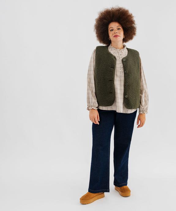 Jean flare à pont femme grande taille - LuluCastagnette vue4 - LULU CASTAGNETTE GEMO FOR GOOD - GEMO