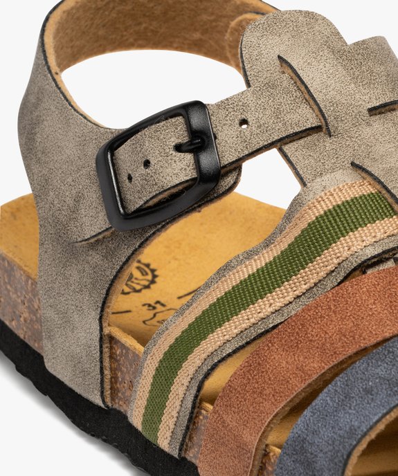Sandales multibrides à semelle intérieure cuir ergonomique garçon vue6 - BUGGY GEMO FOR GOOD - GEMO