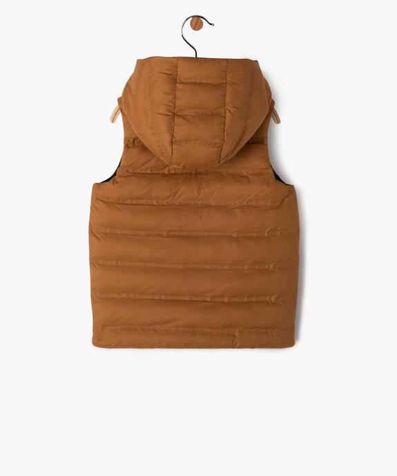 Doudoune sans manches réversible à capuche bébé garçon vue3 - GEMO 4G BEBE - GEMO