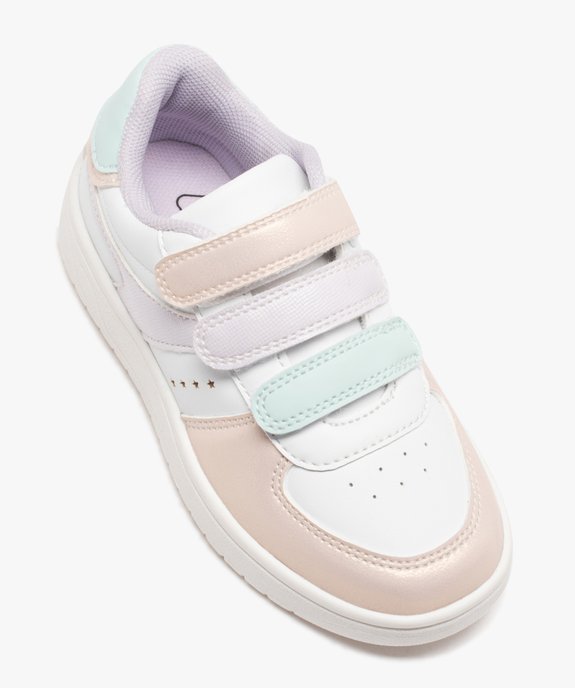 Baskets filles à triple scratch avec détails brillants vue5 - GEMO 4G FILLE - GEMO