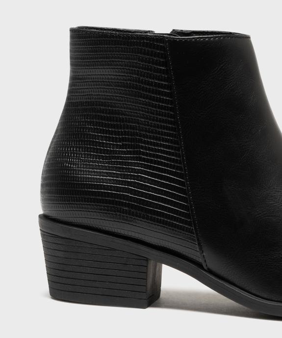 Boots à talon et bout rond femme vue6 - VALENTINA BALDA - GEMO