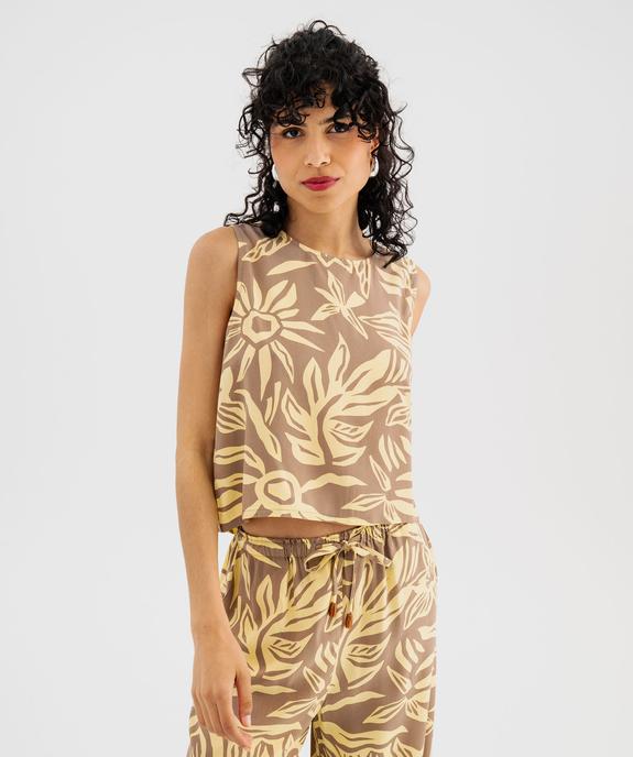 Blouse sans manches ample, courte et fluide femme vue2 - GEMO 4G FEMME - GEMO