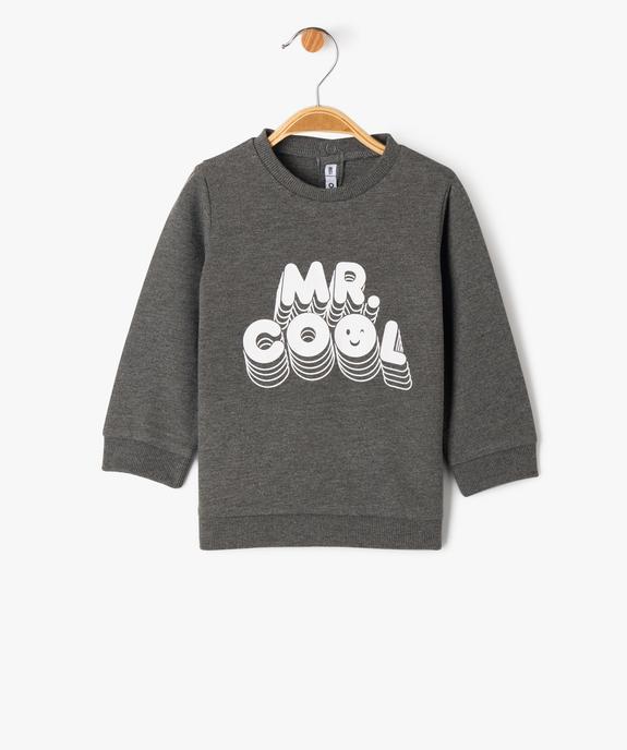 Sweat léger à message bébé garçon vue2 - GEMO 4G BEBE - GEMO