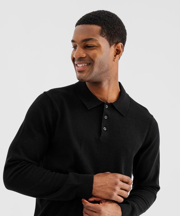 Pull fin avec col polo homme vue2 - GEMO (HOMME) - GEMO