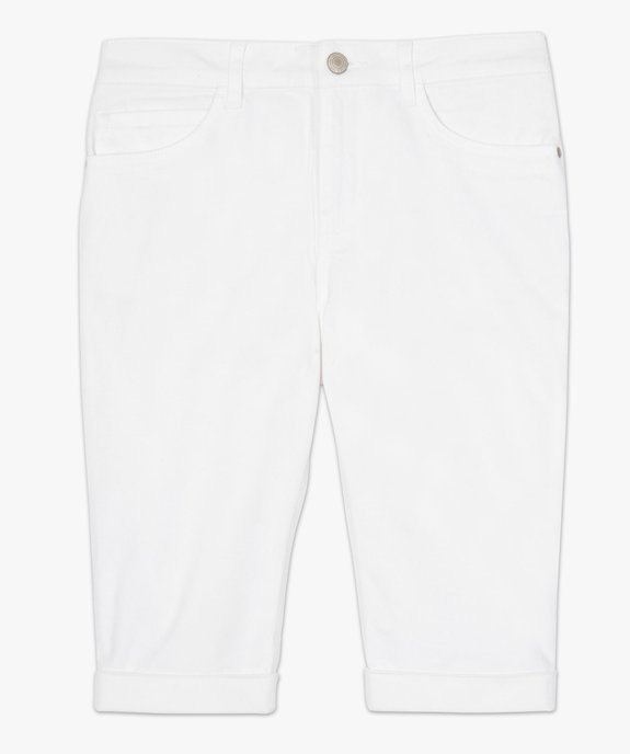 Bermuda slim en coton extensible femme vue14 - GEMO 4G FEMME - GEMO
