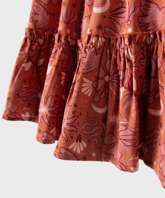 Robe à bretelles, smocks et volants fille vue2 - GEMO 4G FILLE - GEMO