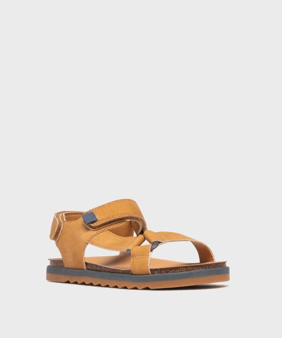 Sandales à scratch unies garçon - 5 Miles vue2 - 5 MILES - GEMO