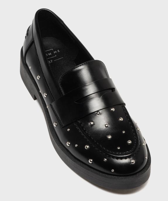 Mocassins avec clous métalliques sur semelle plateforme femme - Follow Me vue5 - FOLLOW ME - GEMO