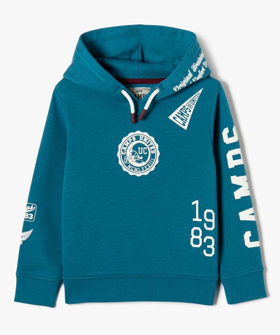Sweat à capuche en molleton imprimé garçon - Camps United vue1 - CAMPS UNITED - GEMO