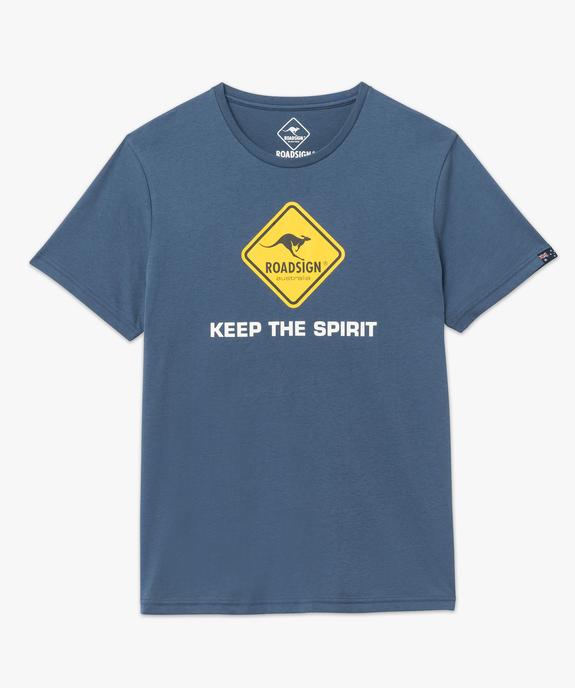 Tee-shirt manches courtes imprimé homme - Roadsign vue4 - ROADSIGN D - GEMO