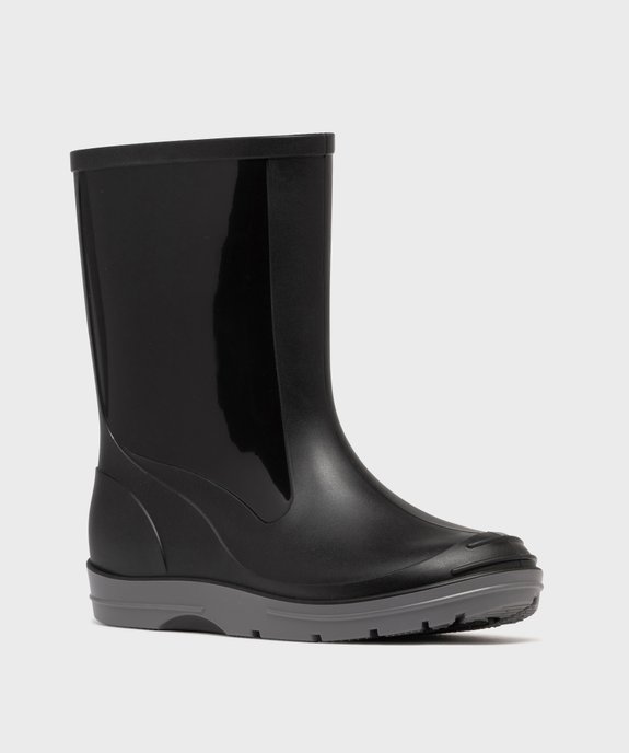 Bottes de pluie garçon à semelle crantée contrastée vue8 - 5 MILES - GEMO
