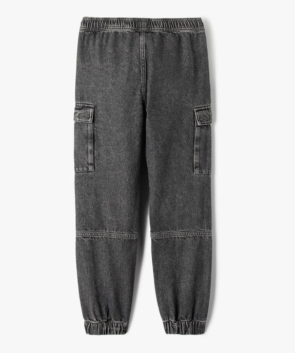 Jegging avec poches à rabat sur les cuisses garçon vue3 - GEMO (JUNIOR) - GEMO