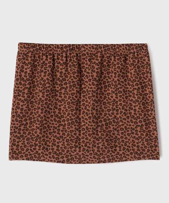 Jupe de plage courte en viscose fine et fluide fille vue3 - GEMO 4G FILLE - GEMO