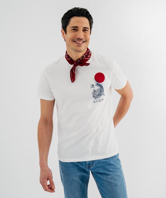 Tee-shirt manches courtes imprimé  homme - Apoh London vue1 - HOKUSAI - GEMO