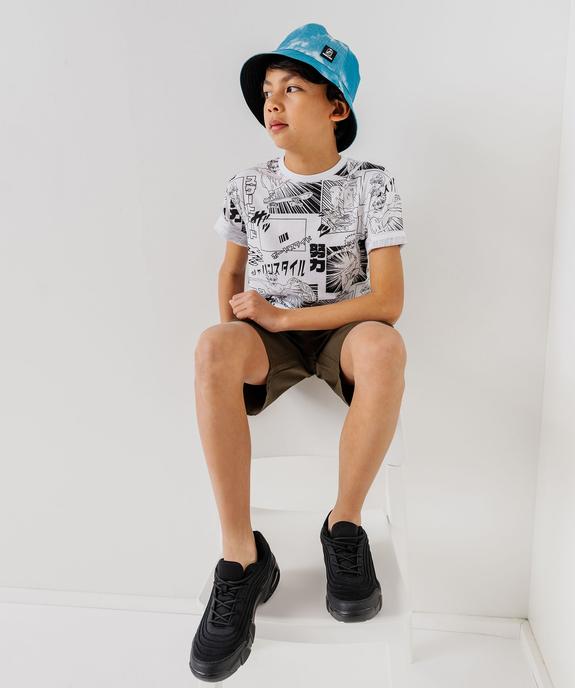 Tee-shirt manches courtes imprimé skate garçon vue5 - GEMO 4G GARCON - GEMO