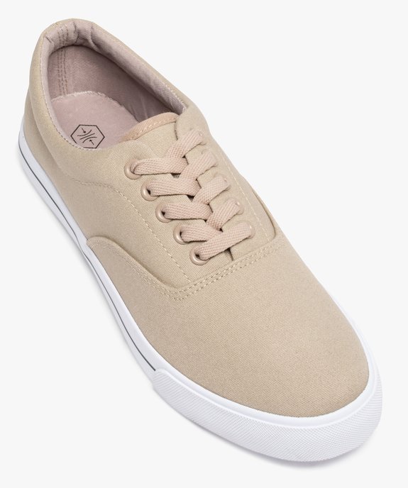 Baskets homme en toile style retro tennis vue5 - GEMO 4G HOMME - GEMO