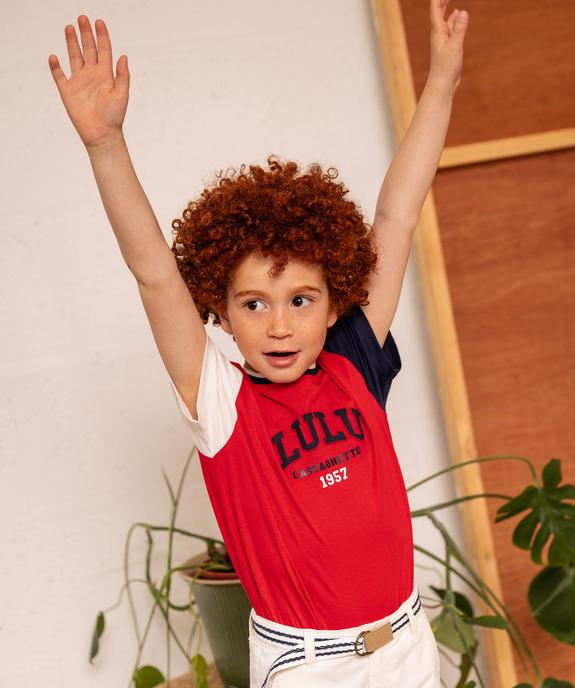 Tee-shirt manches courtes imprimé en relief garçon - LuluCastagnette vue5 - LULUCASTAGNETTE - GEMO