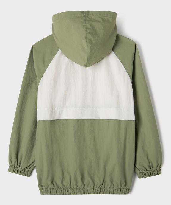 Blouson léger à capuche en matière déperlante garçon vue5 - GEMO (JUNIOR) - GEMO