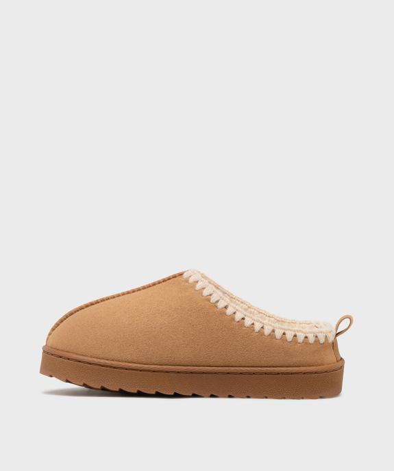 Chaussons mules avec doublure chaude et semelle légère fille  vue3 - GEMO (ENFANT) - GEMO