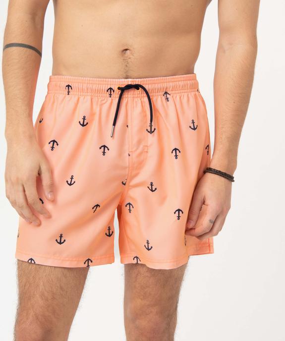 Short de bain homme à motifs ancres marines vue2 - GEMO (PLAGE) - GEMO
