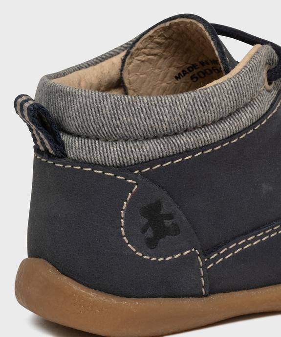 Chaussures premiers pas en cuir bébé garçon - LuluCastagnette vue6 - LULUCASTAGNETTE - GEMO