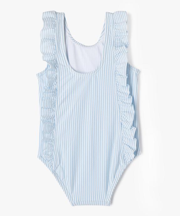 Maillot de bain une pièce à rayures bébé fille - LuluCastagnette vue3 - LULUCASTAGNETTE - GEMO