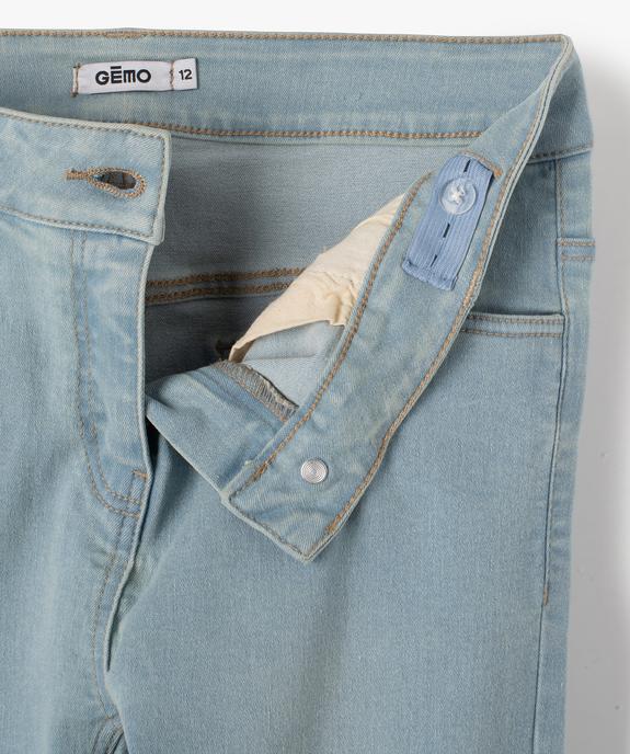 Jean fille coupe skinny en matière extensible vue2 - GEMO 4G FILLE - GEMO