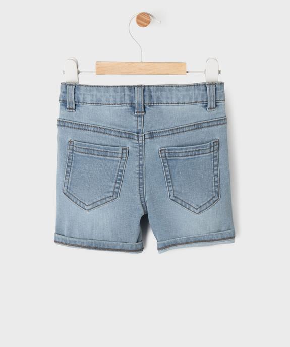 Bermuda en jean slim extensible bébé garçon vue3 - GEMO 4G BEBE - GEMO