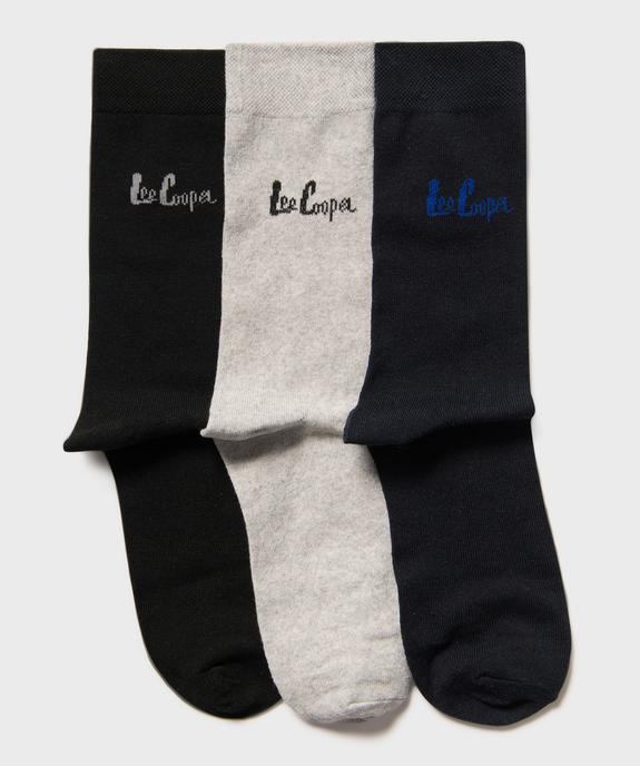 Chaussettes unies homme (lot de 3) - Lee Copper vue1 - LEE COOPER - GEMO